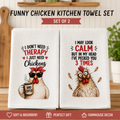 Chicken Kitchen Towels Set – Funny Farmhouse Kitchen Decor