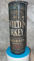 Wild Turkey Bourbon Whiskey Tumbler – Rustic Vintage 20oz Skinny Tumbler